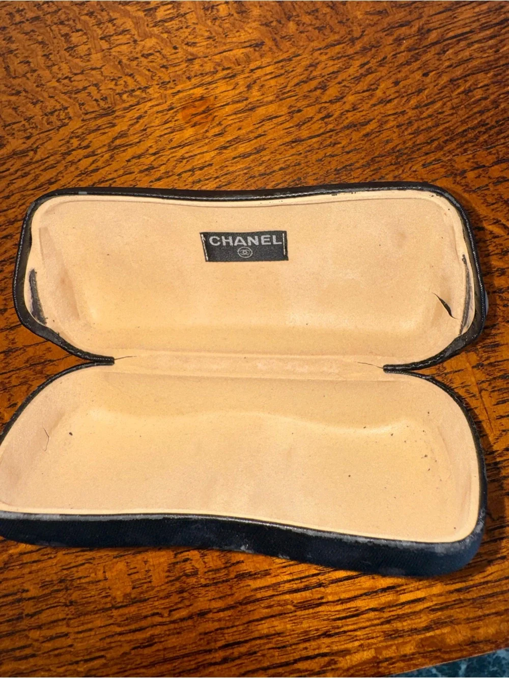 CHANEL Vintage Metal Frame Sunglasses with Orange Tinted Lenses